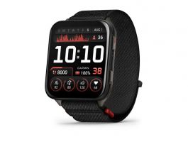 Garmin Venu X1 Black Titanium, Black comfortfit nylon band (010-02980-02)
