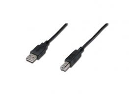 ROLINE kábel USB A-B Összekötő USB A (Male) to USB B (Male) 80cm