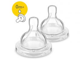 Philips Avent Classic+ SCF631/27 2 x 1 lyukú újszülött pótcumi 0h+