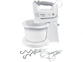 Bosch ErgoMixx tálas kézi mixer - 450W - 5 fok. + turbo - fehér/szürke (MFQ36460)