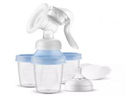 Philips Avent Natural SCF430/13 kézi mellszívó cumisüveggel és VIA pohárral