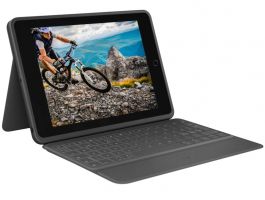 Logitech Rugged Folio billentyűzettok Smart Connectorral, iPad 7, 8, 9.generációhoz (920-009319) Grafitszürke, UK