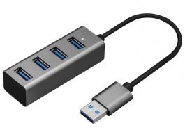 Yenkee YHB 4300 Alumínium 4 x USB 3.0 HUB Elosztó