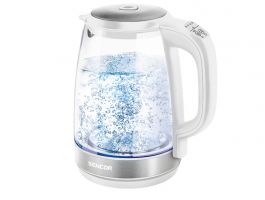 Sencor SWK 2190WH Üveg vízforraló hőmérsékletszabályozóval, 2L, fehér