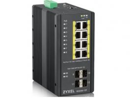 ZYXEL Ipari 8x1000Mbps (8xPOE) + 4xGigabit SFP Rackes Switch (RGS200-12P-ZZ0101F)