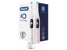 Oral-B iO Series 6 DuoPack elektromos fogkefe csomag (10PO010328) White + Pink