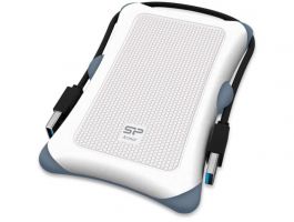 Silicon Power Armor A30 2.5 1TB USB 3.0 külső HDD (SP010TBPHDA30S3W) Fehér