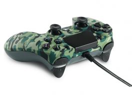 Spartan Gear Hoplite vezetékes kontroller - PS4 kompatibilis, Zöld terepmintás