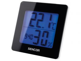 Sencor SWS 1500 B hőmérő ébresztőórával (35049710) fekete
