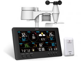 Sencor SWS 12500 WiFi-s meteorológiai állomás (35054541) Fekete-fehér