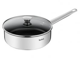 Tefal Cook Eat mély serpenyő fedővel, 24cm (B9223205)