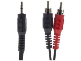 Sencor SAV 104-050 audio kábel, 3,5mm jack - 2x RCA, 5m (35020172)