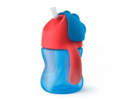 Philips Avent Bendy Szívószálas itató pohár, 9h+ (SCF796/01) kék-piros