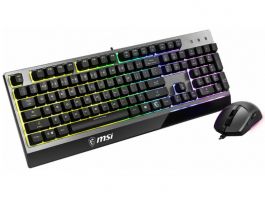 MSI Vigor GK30 Gaming Billentyűzet HUN + Optikai Gaming Egér Szett (S11-04HU601-CLA) Fekete