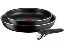 Tefal L1539143 Ingenio 2 db-os Serpenyő szett Fekete