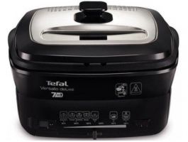 Tefal FR491870 Versalio de Luxe Olajsütő 1600W Fekete-ezüst