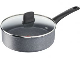 Tefal G1232353 Mineralia Force Nyeleslábas Fedővel 18 cm Fekete