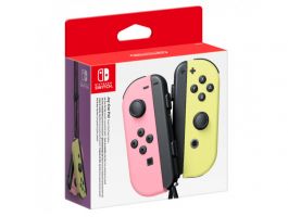 Nintendo Switch Joy-Con Kontrollercsomag (NSP086) Pastel Pink / Sárga