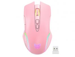 Onikuma CW905 2.4G vezeték nélküli gamer egér, pink