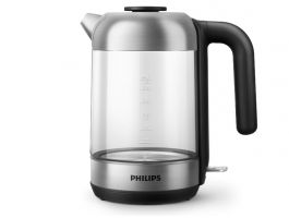 Philips Series 5000 üveg vízforraló, 1.7l (HD9339/80) fekete/ezüst