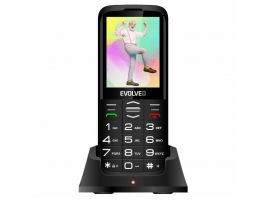 Evolveo EasyPhone XO mobiltelefon időseknek töltőállvánnyal (SGM EP-630-XOB) fekete