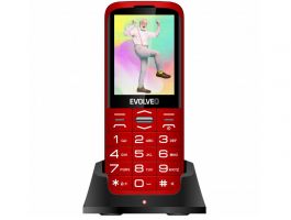 Evolveo EasyPhone XO mobiltelefon időseknek töltőállvánnyal (SGM EP-630-XOR) Piros