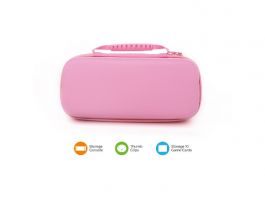 Dobe Nintendo Switch hordtáska + Thumb Grip - pink