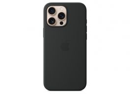 Apple iPhone 16 Pro Max Accessory (MYYT3ZM/A) Silicone Case with MagSafe - Black
