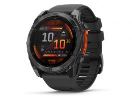 Garmin fenix 8 51mm multisport okosóra (010-02905-00) sötétszürke, fekete szilikon szíjjal