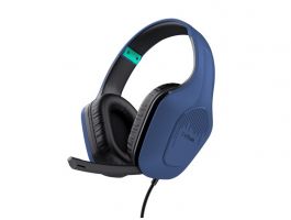 TRUST GXT415B ZIROX vezetékes fejhallgató mikrofonnal, kék