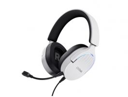 TRUST GXT490W FAYZO 7.1 USB vezetékes fejhallgató mikrofonnal, fehér