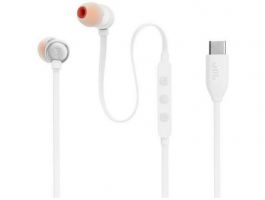 JBL Tune 310 USB-C Vezetékes fülhallgató, Fehér (JBLT310CWHT)