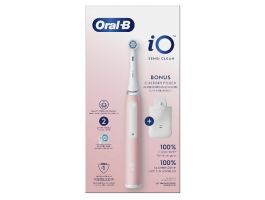 Oral-B iO3 Series elektromos fogkefe, pink / Sensi Clean fejjel + töltő tasak (10PO010466)