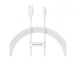 BASEUS SUPERIOR adatkábel (USB - Type-C, 100W, PD gyorstöltő, 150cm, törésgátló) FEHÉR