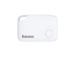 BASEUS T2 bluetooth nyomkövető (kulcstartóra, táskára, autóba, valós idejű nyomkövetés, 6 hónap akkuidő) FEHÉR