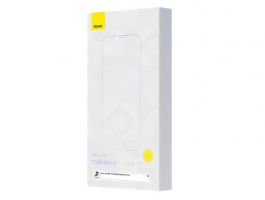 BASEUS [Apple iPhone 14 Pro Max] képernyővédő üveg 2db (2.5D, 0.3mm, 9H) ÁTLÁTSZÓ