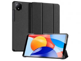 DUX DUCIS DOMO [Xiaomi Redmi Pad SE 8.7] aktív FLIP, oldalra nyíló tok FEKETE
