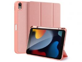 DUX DUCIS DOMO [Apple iPad 10.9 (2022)] aktív, oldalra nyíló tok RÓZSASZÍN