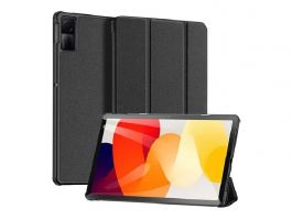 DUX DUCIS DOMO [Xiaomi Redmi Pad SE 11] aktív FLIP, oldalra nyíló tok FEKETE