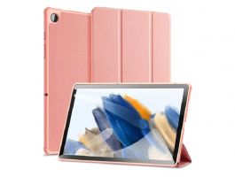 DUX DUCIS DOMO [Samsung Galaxy Tab A9 Plus 5G] aktív FLIP, oldalra nyíló tok RÓZSASZÍN