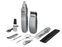 Wahl Travel Kit (9962-1816) vezeték nélküli utazó orr-, fülszor- és szakállnyíró szett (7700000025)