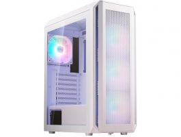 ADATA XPG Ház Midi ATX Valor AIR PLUS, 4x120mm RGB ventilátor, Tápegység nélkül, üvegfalú, fehér