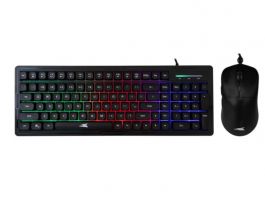 BARACUDA ORCA-B gamer combo fekete billentyűzet (memb. angol) + egér (BGC-011B)
