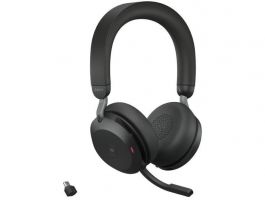 JABRA Evolve2 75 MS Stereo USB-C + Bluetooth Vezeték Nélküli Fejhallgató, Mikrofon