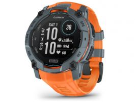 Garmin Instinct 3, 50mm Solar, Grey, orange strap (010-02935-01)