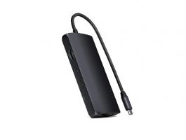 Satechi USB-C MultiPort Adapter 8K with Ethernet V3, fekete (ST-P8KED)