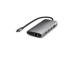 Satechi USB-C MultiPort Adapter 8K with Ethernet V3, szürke (ST-P8KEM)