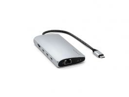 Satechi USB-C MultiPort Adapter 8K with Ethernet V3, ezüst (ST-P8KES)