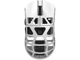 ATK Fierce X 8K optikai USB / vezeték nélküli gaming egér, fehér (FIERCE X 8K WHITE)