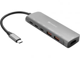 SANDBERG USB-C Dokkoló HDMI + 2xUSB-A + 2xUSB-C + PD100W (136-65)